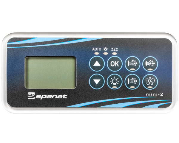 Clavier de commande SpaNet SV Mini 2 rectangulaire - Cliquez pour agrandir