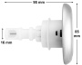Jazzi 3 3/8" Pulse jet, clip-in - Click to enlarge