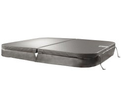 Custom-made cover for square and rectangular spas
