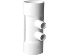 Colector de 1,5" H/H con 2 salidas 3/4" M+ lisas