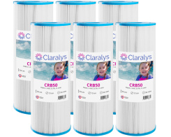 Carton de 6 filtres Claralys CRB50