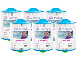 Box of 6 Claralys CWW50P3 filters