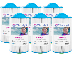 Carton de 6 filtres Claralys CWW35L