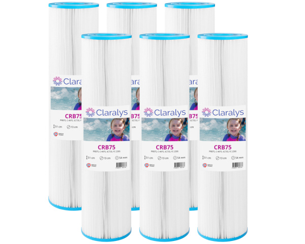 Box of 6 Claralys CRB75 filters - Haga clic para ampliar