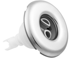 Waterway Mini Storm thread-in jet - Twin Roto Stainless steel