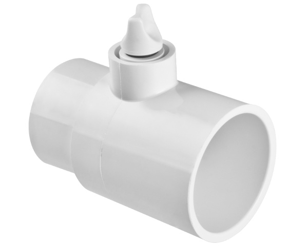 Waterway tee assembly with relief plug 2" M/F - Click to enlarge
