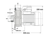 Simaco SAM2-200 2-speed pump - Click to enlarge