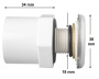 Luftdse Waterway Lo-Pro 1" mnnlich oder 3/4" weiblich - Zum Vergr&ouml;&szlig;ern klicken