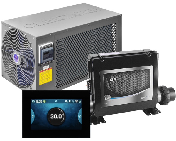 Balboa-Wrmepumpen-Set Clim8zone + BP2100 G1 + spaTouch 4 - Zum Vergr&ouml;&szlig;ern klicken