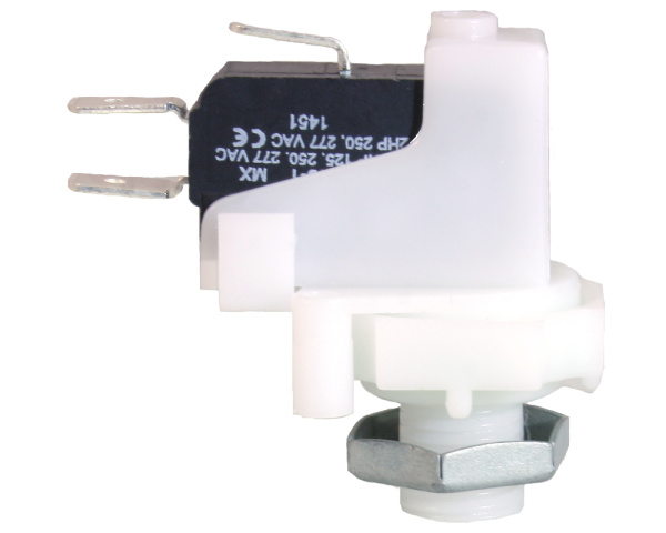 1/2" Presair SPDT latching air switch 21 AMP, center spout - Click to enlarge