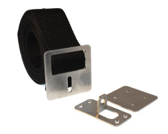 Padlockable cover strap