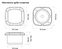 Aquatic AV 1" speaker, no grille - Click to enlarge