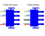 AMP plug with 4 male pins - Click to enlarge