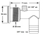 Waterway Cluster Storm thread-in jet socket - Click to enlarge