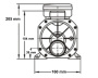 LX Whirlpool EA450 single-speed pump, 1,5HP - Click to enlarge