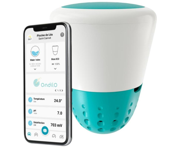 ICO Pool V2 connected water analyser - Click to enlarge