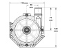 Laing E10 pump with 1" barb connection - Click to enlarge
