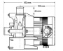 Laing E10 pump with 3/4" barb connection - Click to enlarge