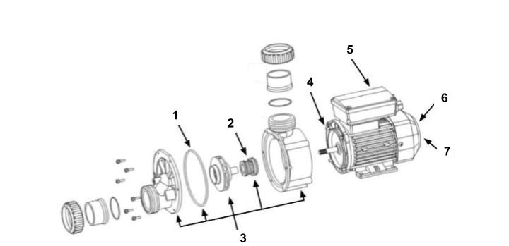 Pompe LX Whirlpool DH1.0 - pièces détachées