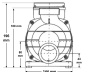 LX Whirlpool WPP100  single-speed pump, 1HP - Click to enlarge