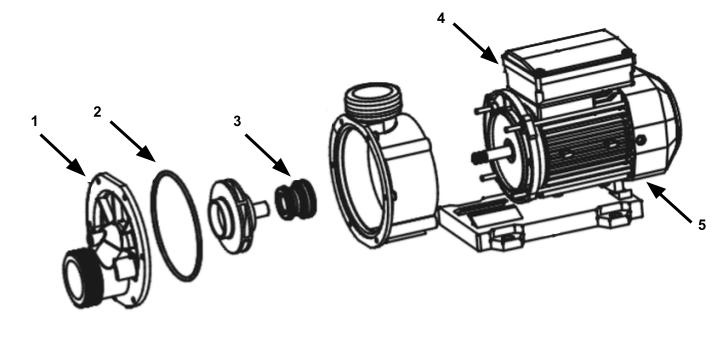 Pompe LX Whirlpool série TDA - pièces détachées