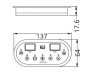 Teclado de control HydroAir System 500 - Haga clic para ampliar