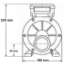 LX Whirlpool TDA200 single-speed pump, 2HP - Click to enlarge