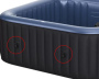 MSpa Clip-down cover for Lite/Comfort 4-person spa - Click to enlarge