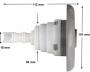 Waterway Poly Storm thread-in jet - Directional Stainless steel - Click to enlarge