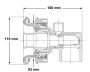 Douille Waterway pour buse Whirlpool  visser - Cliquez pour agrandir